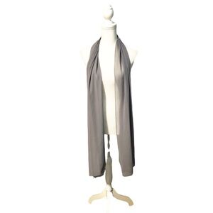 Gray lightweight Sheer fashion scarf